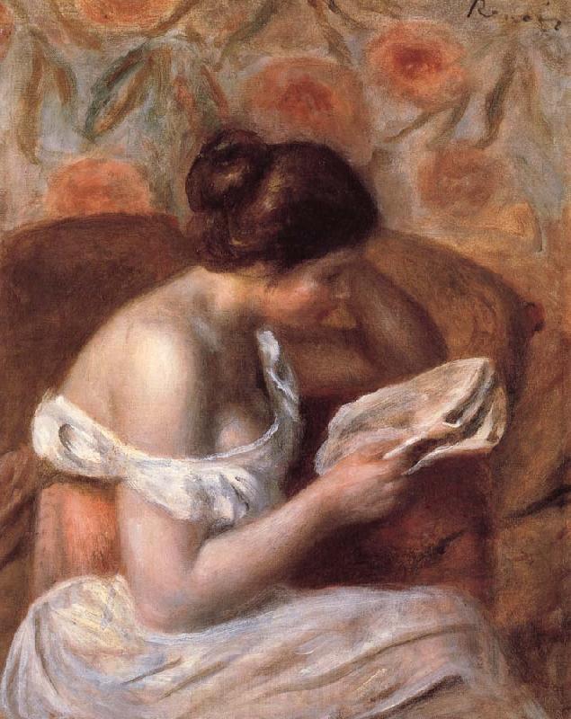 Pierre Auguste Renoir woman reading France oil painting art